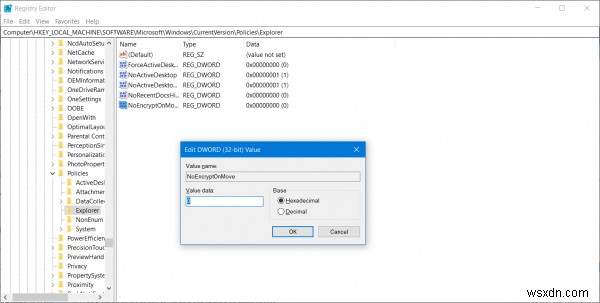 Windows 11/10で暗号化フォルダに移動したファイルを自動的に暗号化しないようにする方法