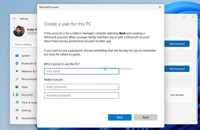 Windows 11で新しいローカルアカウントを作成する3つの方法