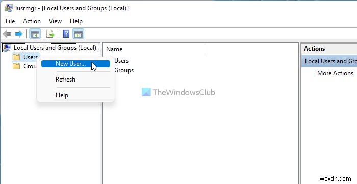 Windows 11で新しいローカルアカウントを作成する3つの方法