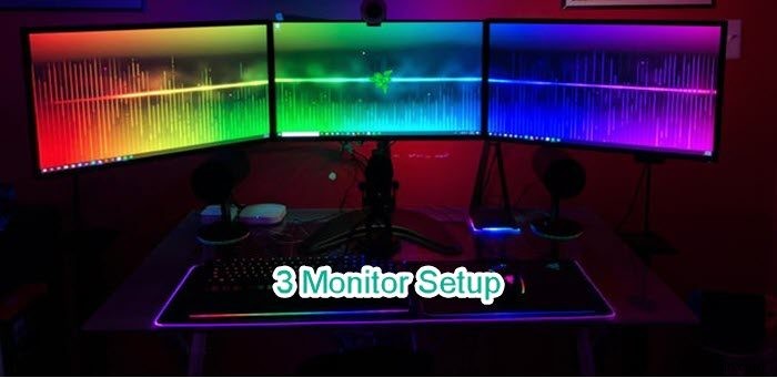 WindowsノートPCで3台のモニターをセットアップする方法
