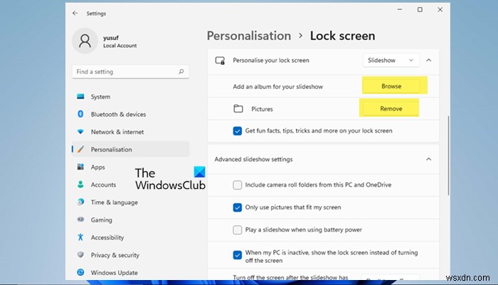【Windows 11/10】ロック画面のスライドショーが動作しないときの対処法