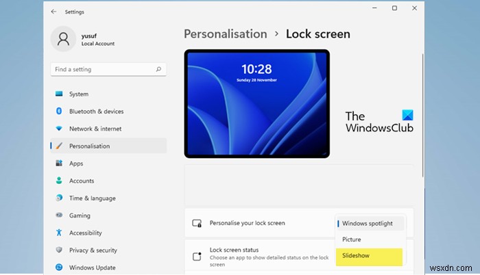 【Windows 11/10】ロック画面のスライドショーが動作しないときの対処法