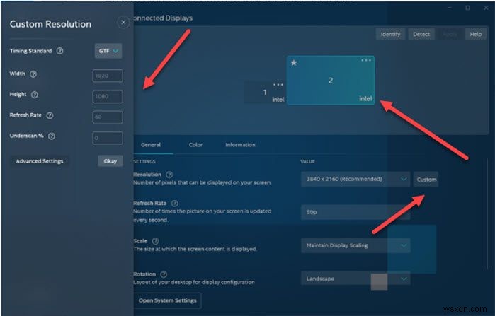 Windows 11/10でカスタム解像度を作成・設定する方法【Intel/AMD/NVIDIA対応】