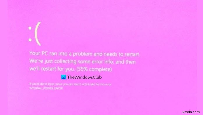 Windows 11/10でピンクスクリーンオブデス（Pink Screen of Death）エラーを修正する方法