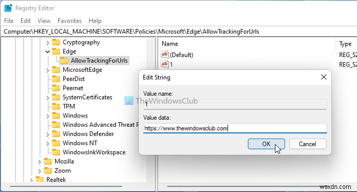 Microsoft Edgeのトラッキング防止の例外リストにサイトを追加する方法