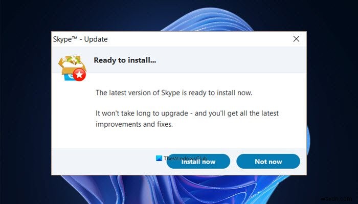 【解決】Windows 11/10でSkypeを開くたびにインストール・更新が始まる原因と対処法