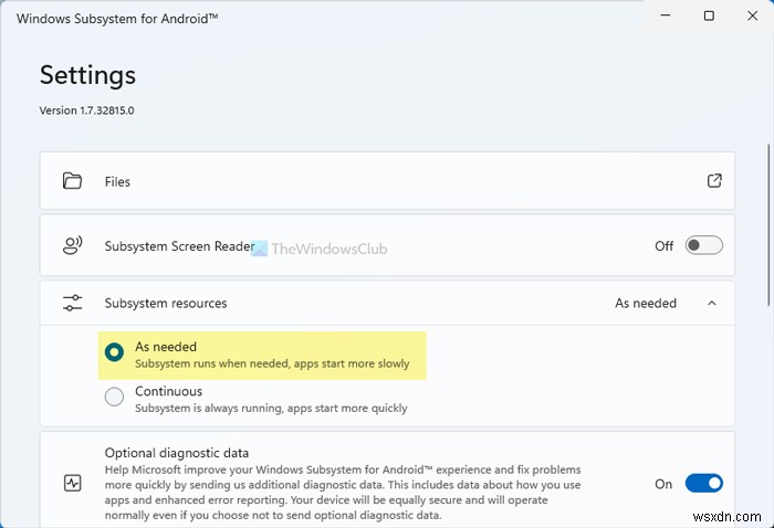 Windows 11でWSA(Windows Subsystem for Android)を常にバックグラウンドで実行する方法