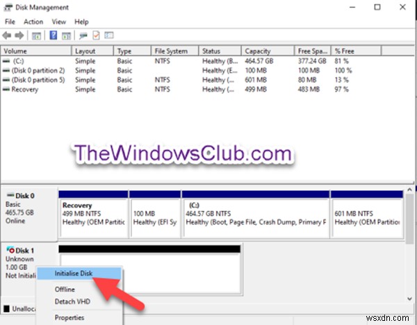 Windows 11/10で新しいVHD/VHDX仮想ハードディスクを作成・初期化する方法