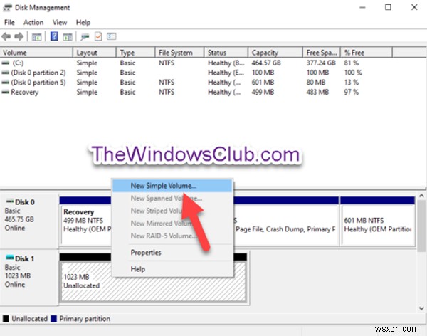 Windows 11/10で新しいVHD/VHDX仮想ハードディスクを作成・初期化する方法
