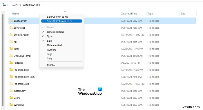 Windows 11/10でエクスプローラーの列幅を変更する4つの方法