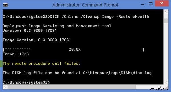 Windows 11/10でDISM実行時に「リモートプロシージャコールが失敗しました」エラーが発生する場合の対処法