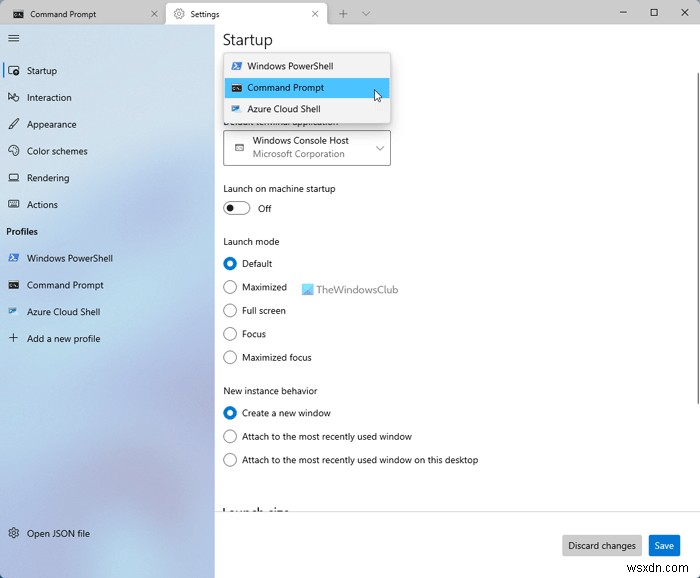 Windows 11でWindowsターミナルをデフォルトのターミナルアプリに設定する方法