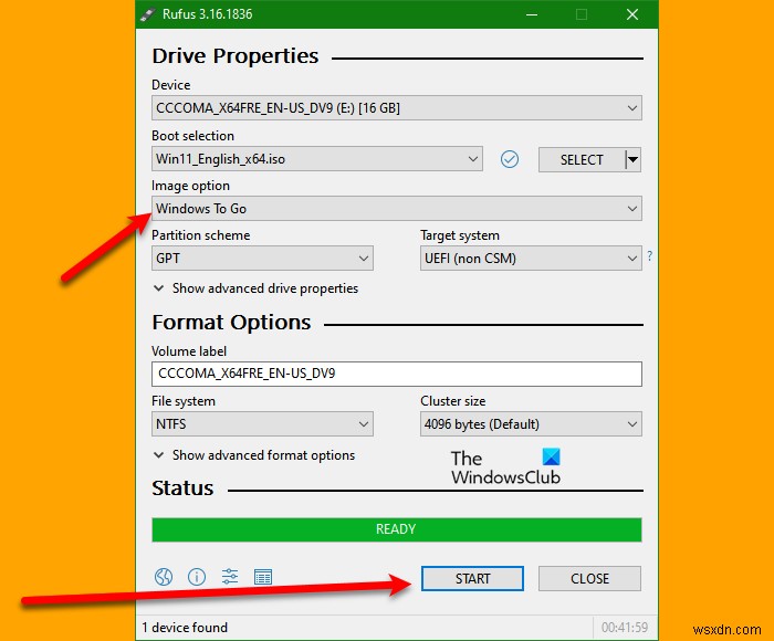RufusでWindows 11のWindows To Go（ポータブル版）を作成する方法