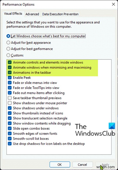 Windows 11でアニメーション効果をオン/オフに切り替える3つの方法