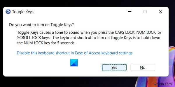 Windows 11でトグルキーの音を消す(ミュートする)3つの方法