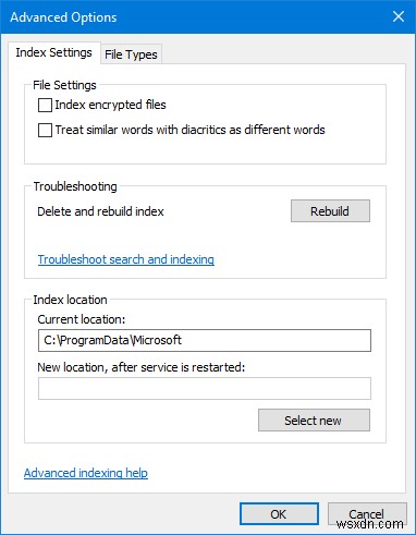 Windows 11/10で暗号化されたファイルを検索インデックスに登録する方法