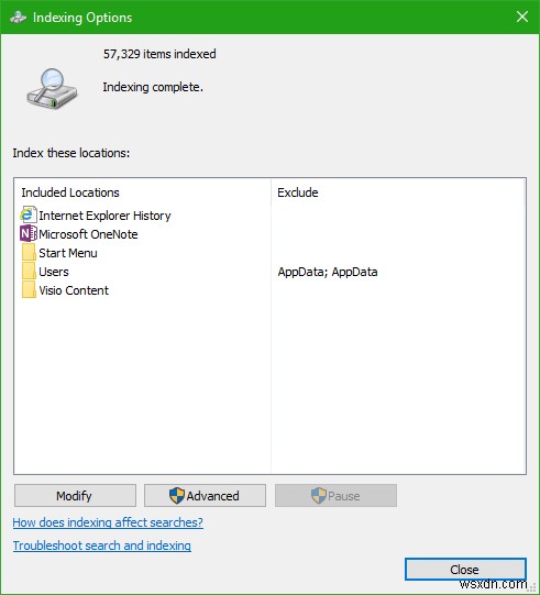 Windows 11/10で暗号化されたファイルを検索インデックスに登録する方法