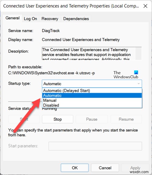 Windows 11/10で診断データを「フル」に変更できないときの対処法