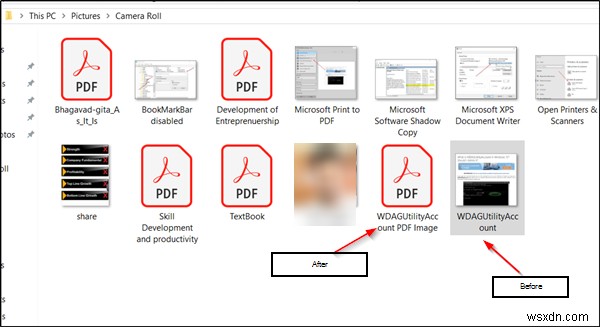 Windows 11/10の「フォト」アプリでスクリーンショットをPDFとして保存する方法