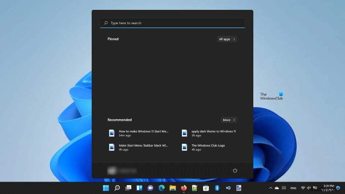 Windows 11のスタートメニューとタスクバーを黒くする方法|ダークテーマ使用・未使用それぞれの手順