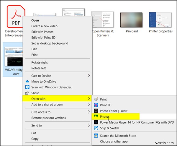 Windows 11/10の写真アプリでスクリーンショットをPDFとして保存・変換する方法