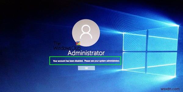 Windowsで「アカウントが無効になっています。システム管理者にご相談ください」と表示されたときの対処法