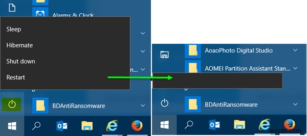 Windows 11/10のログイン画面・スタートメニュー・WinXメニューから電源（シャットダウン）ボタンを削除する方法