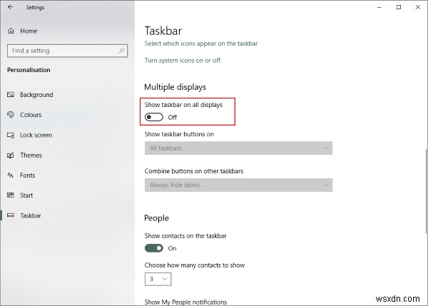 2台目のディスプレイでWindowsタスクバーを無効化する方法【Windows 11/10対応】