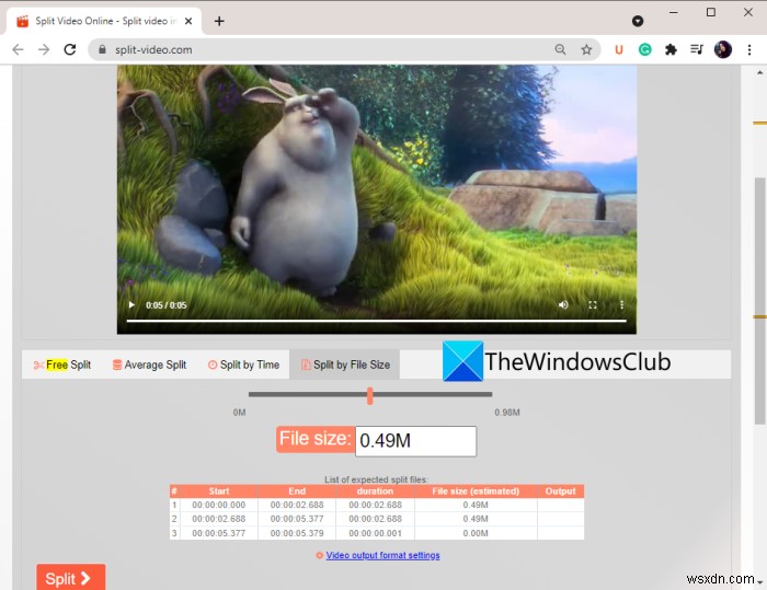 Windows 11/10で動画を複数のパーツに分割する方法