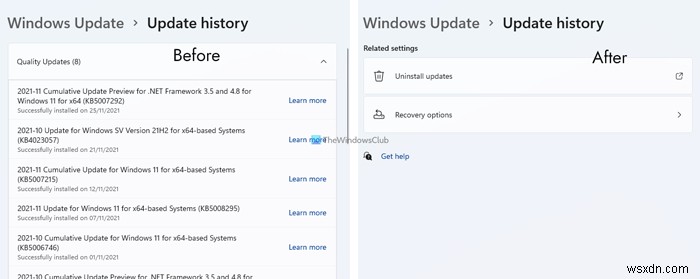 Windows 11/10でWindows Updateの履歴をクリアする3つの方法