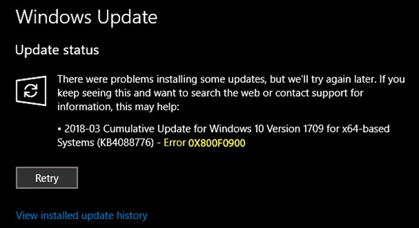 【Windows 11/10】Windows Updateエラー0x800f0900の原因と5つの解決方法