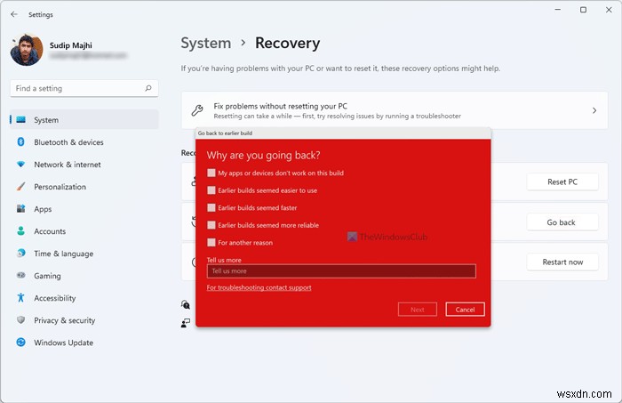 Windows 11を以前のバージョンにダウングレードする方法【10日以内のロールバック手順】