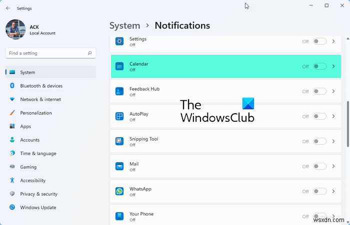 Windows 11/10でカレンダーアプリの通知をオフにする方法