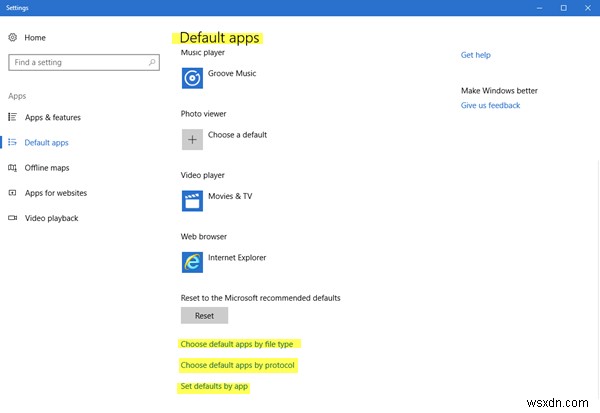 Windows 11/10で既定のアプリ(デフォルトプログラム)を変更・設定する方法