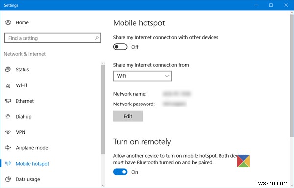 Windows 11/10でモバイルホットスポットを作成する方法｜ホットスポット名とパスワードの変更手順