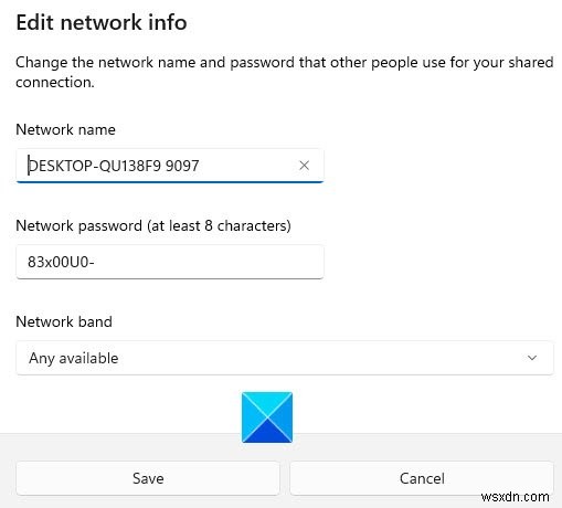 Windows 11/10でモバイルホットスポットを作成する方法｜ホットスポット名とパスワードの変更手順