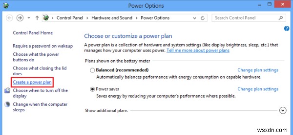 Windows 11/10で電源プランを変更する方法とカスタム電源プランの作成手順