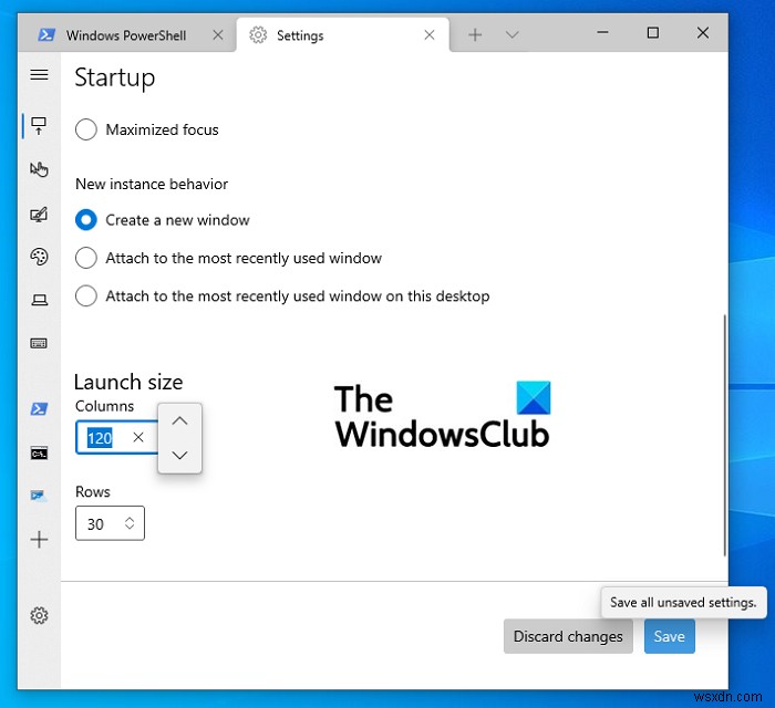 Windowsターミナルのウィンドウサイズ(高さ・幅)をデフォルトで変更する方法