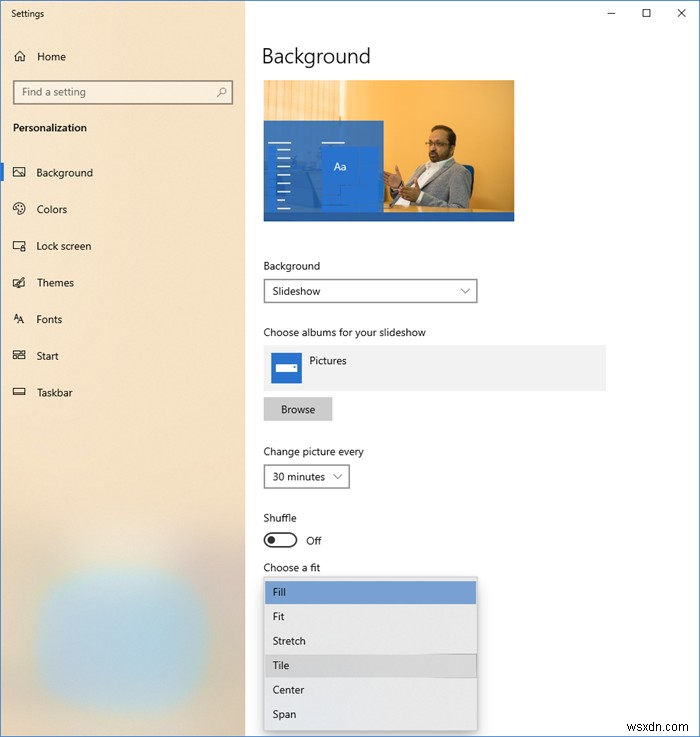 Windows 11/10の壁紙表示オプション徹底解説｜中央・塗りつぶし・サイズに合わせる・引き伸ばす・タイル・スパンの違い
