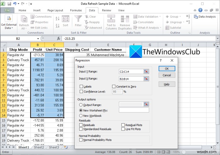 Windows 11/10で回帰分析を実行する方法|Excel・フリーソフト・オンラインツールの使い方