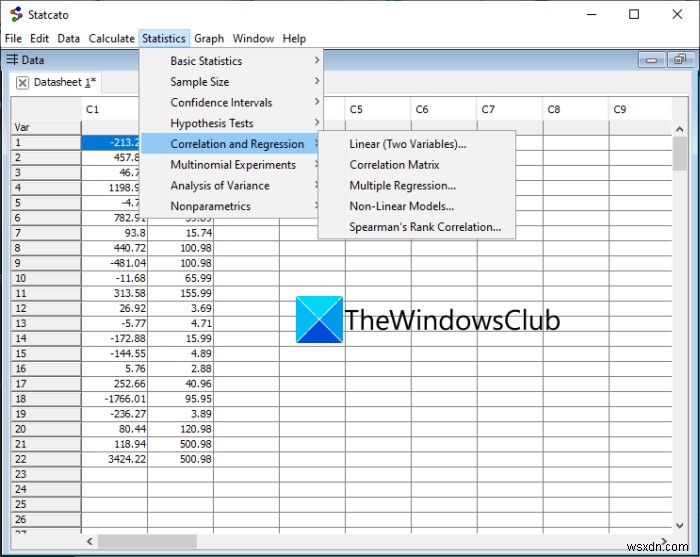 Windows 11/10で回帰分析を実行する方法|Excel・フリーソフト・オンラインツールの使い方