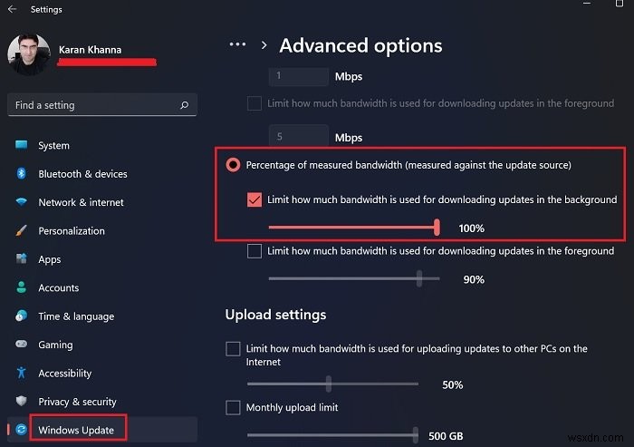 Windows 11/10でWindows Updateの帯域幅を制限する方法【設定とグループポリシー】