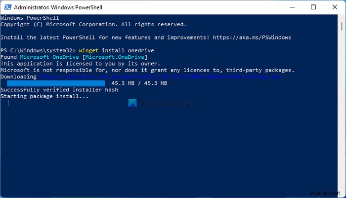 Windows 11でWINGETを使ってOneDriveをインストール・アンインストールする方法