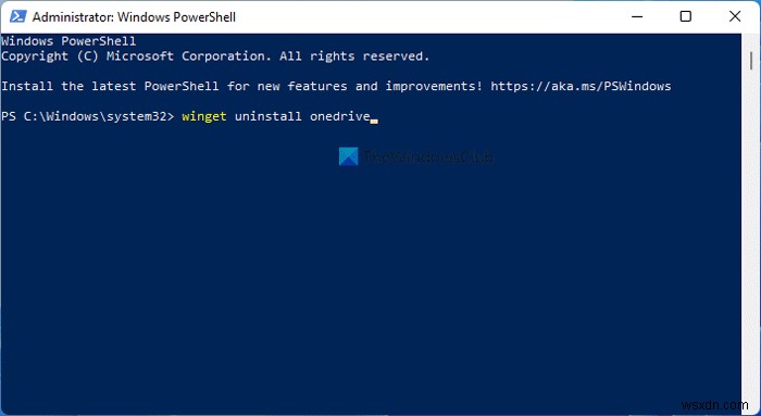 Windows 11でWINGETを使ってOneDriveをインストール・アンインストールする方法