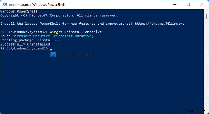 Windows 11でWINGETを使ってOneDriveをインストール・アンインストールする方法