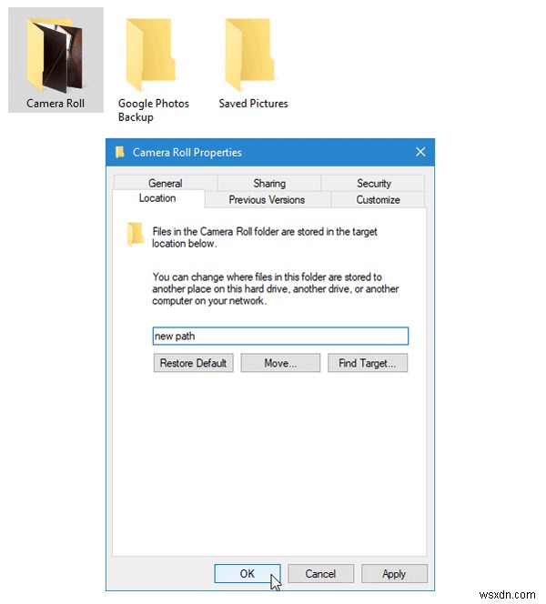 Windows 11/10で「カメラロール」と「保存されたピクチャ」フォルダを移動・非表示にする方法