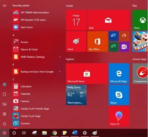 Windows 11/10のスタートメニューにカスタムカラーテーマを追加する方法