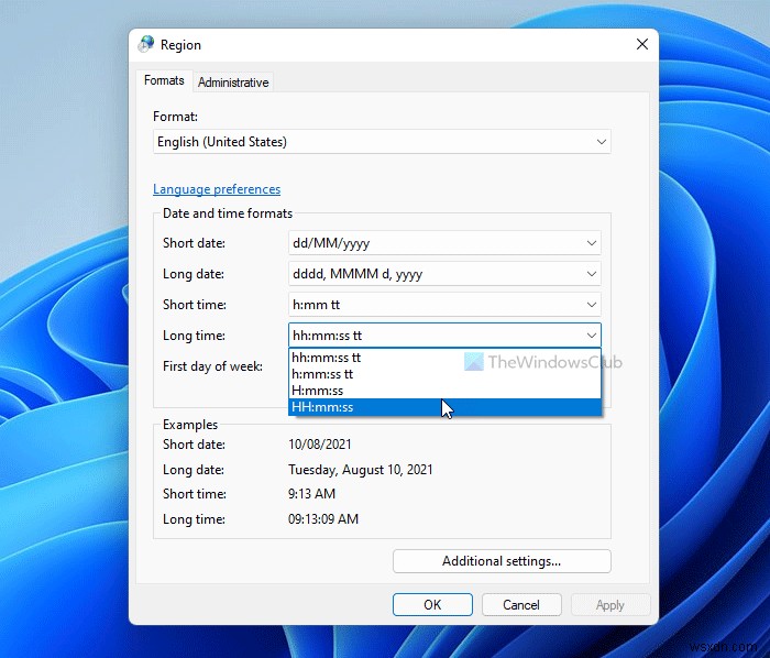 Windows 11/10でロック画面の時計表示を12時間制・24時間制に変更する方法