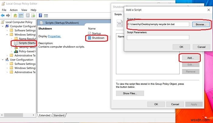 Windows 11/10でサインアウト時にごみ箱を自動的に空にする3つの方法