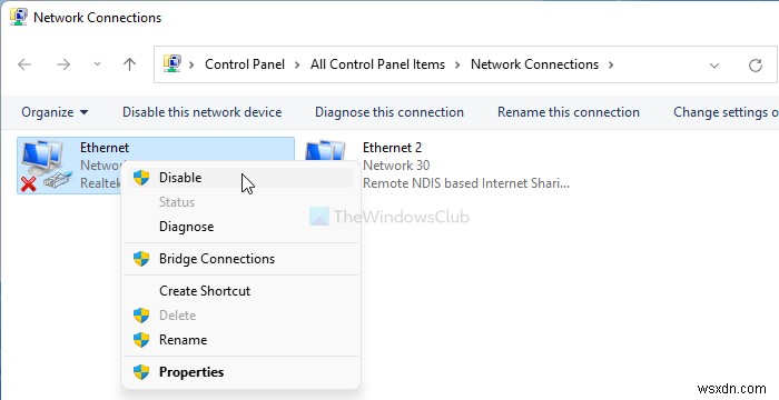 Windows 11/10で「ネットワークケーブルが接続されていません」エラーを修正する7つの方法